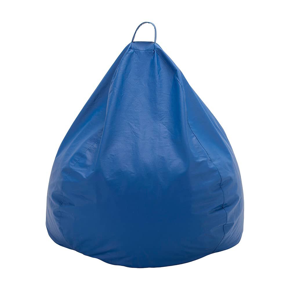 Pouf Pera Azul Eco Cuero 100x80x80 Cm M&aacute;xima Design image number 0.0