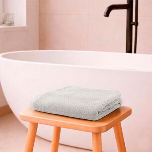 Toalla De Ba&ntilde;o Cuerpo Vis Nautica Home 100% Algod&oacute;n Suave 76x137cm Gris
