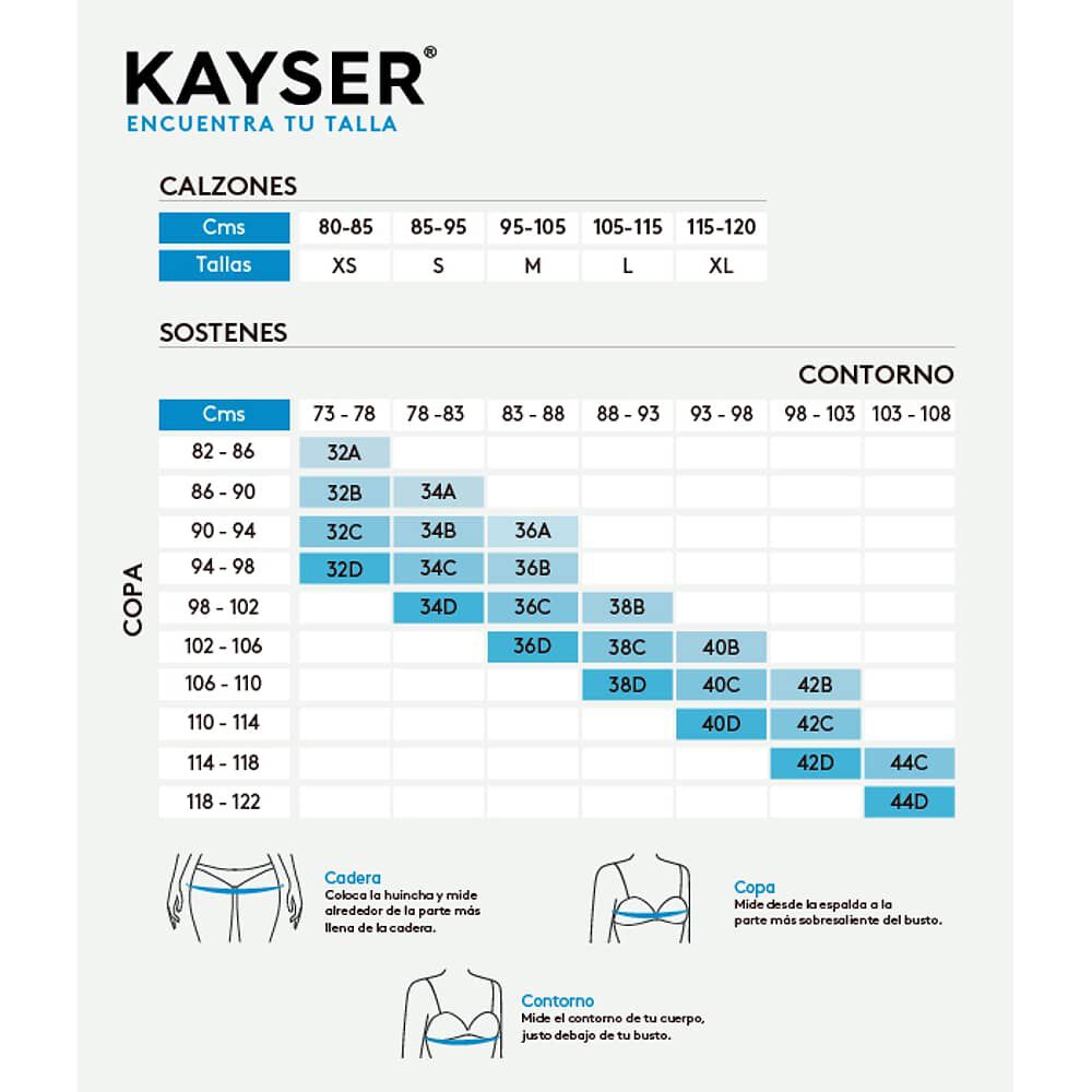 Pack 2x Sosten Peto P225.150 Neg Kayser image number 3.0