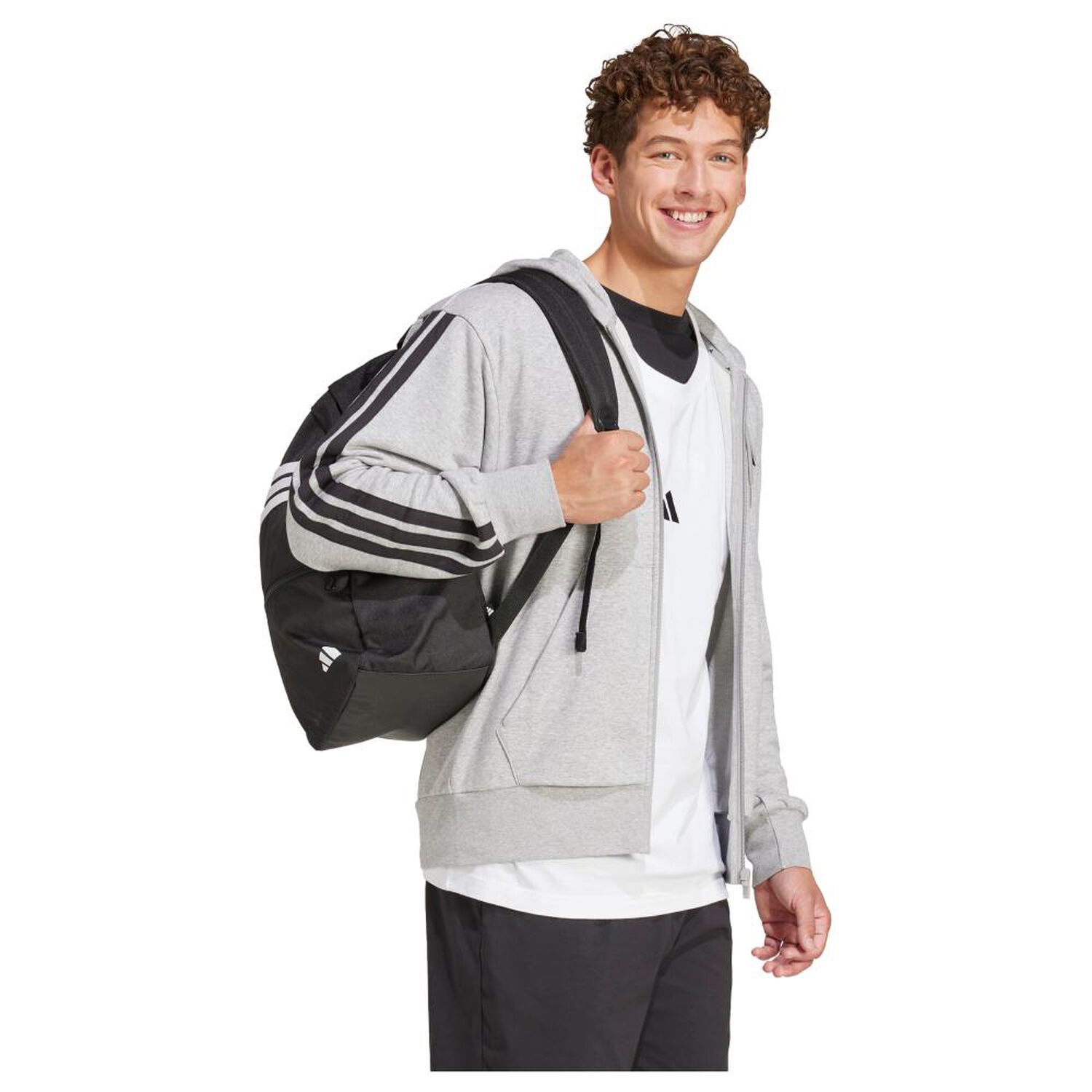 Poler&oacute;n Deportivo Hombre Adidas M 3s Ft Fz Hd image number 3.0