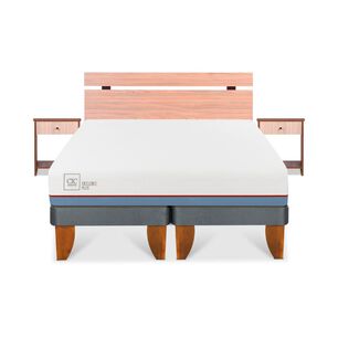 Cama Europea Cic Excellence Plus / 2 Plazas / Base Dividida + Set De Maderas