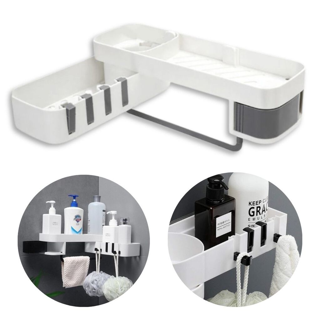 Organizador Esquinero Ajustable Multiuso Para Baño Y Cocina image number 0.0