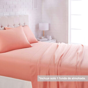 Juego Sábanas Microfibra Monaco 1.5 Plazas Rosado