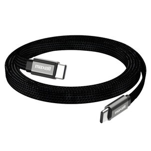 Cable Trenzado Magn&eacute;tico 100w Usb C A Usb C Maxell 2 Metros Carga R&aacute;pida Negro