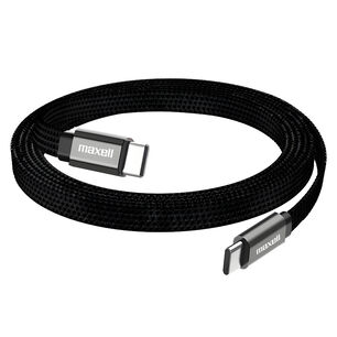 Cable Trenzado Magn&eacute;tico 100w Usb C A Usb C Maxell 2 Metros Carga R&aacute;pida Negro
