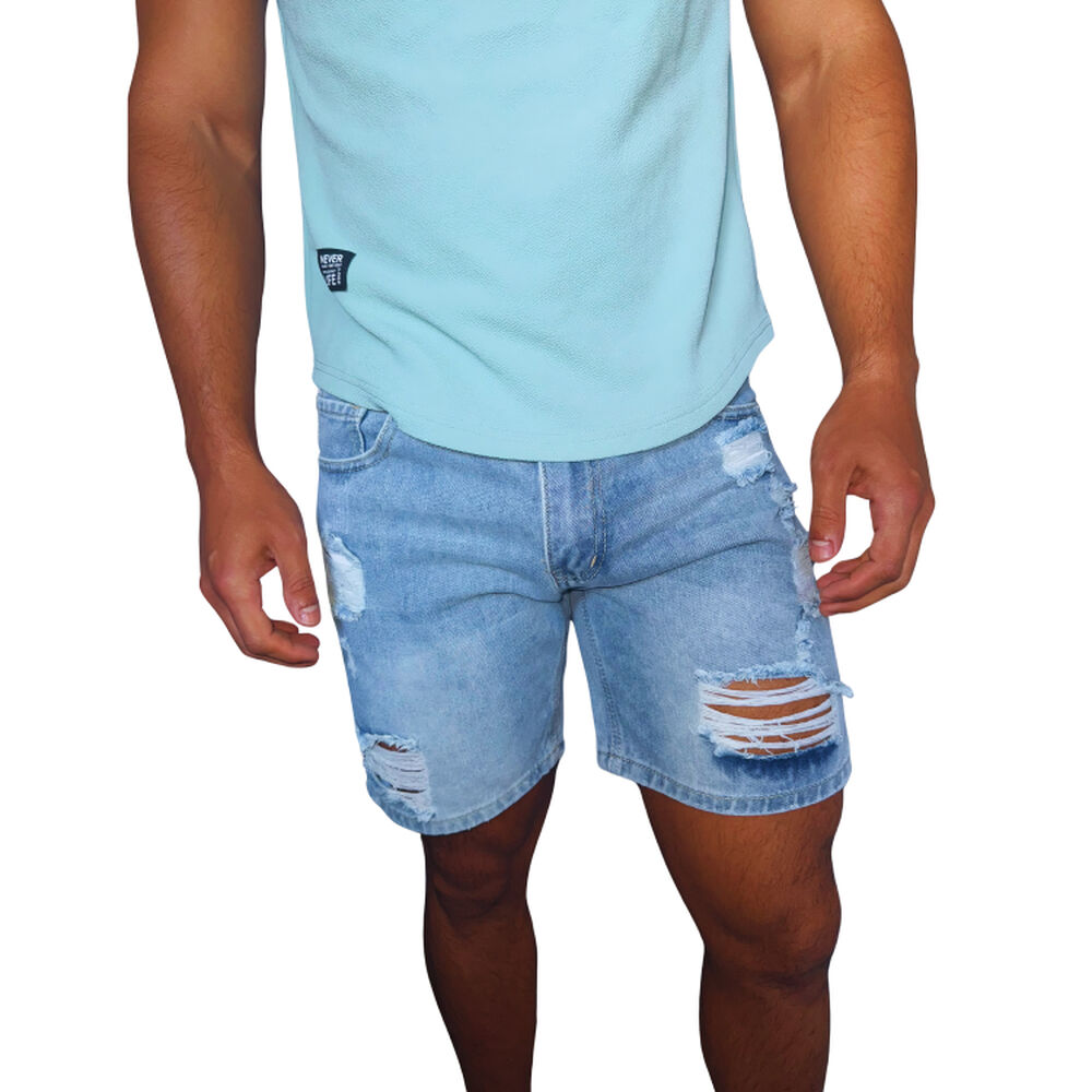 Short Jeans Destroyed Hombre image number 0.0