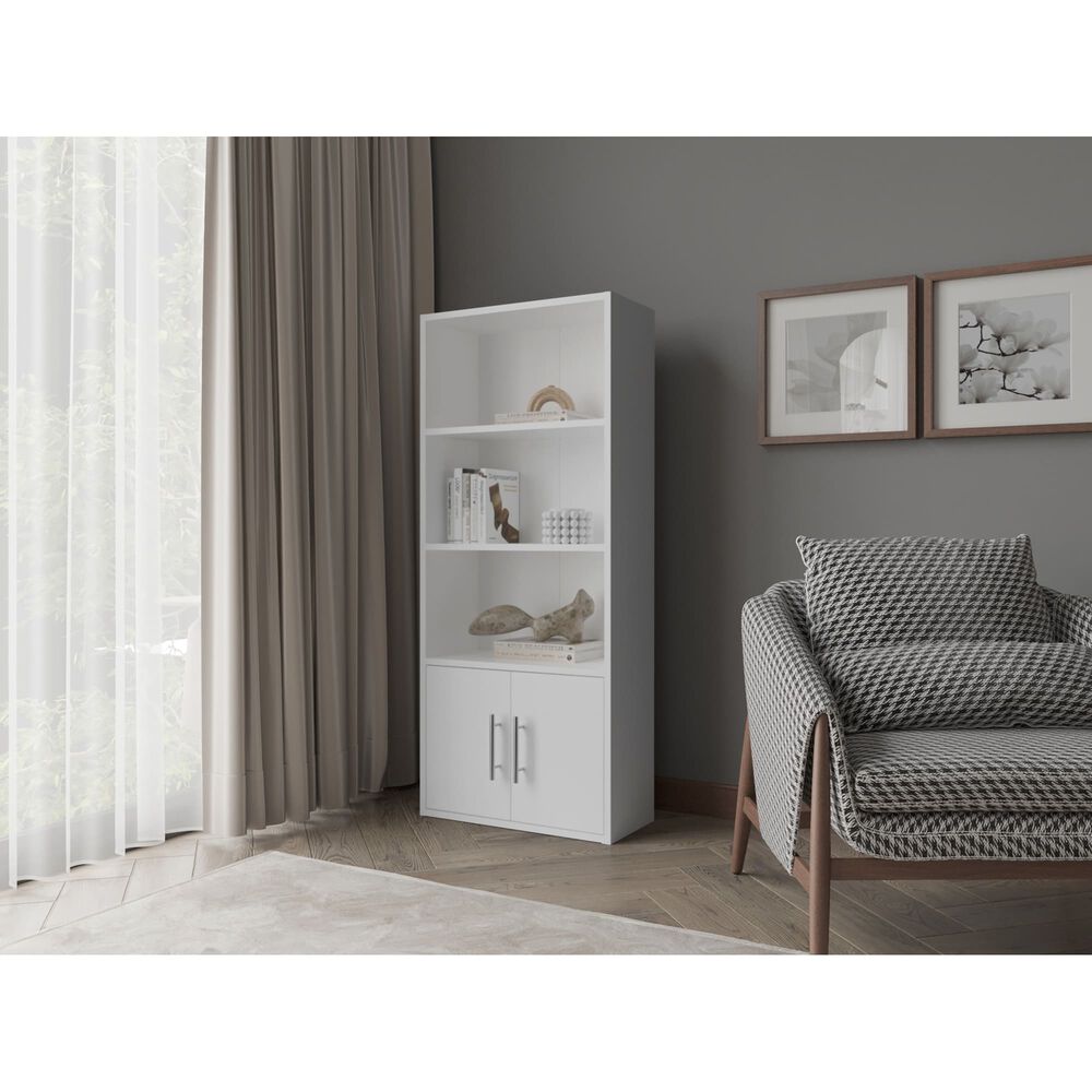 Biblioteca 120.9x50.8x23.5 Cm 2 Puertas 4 Niveles image number 4.0