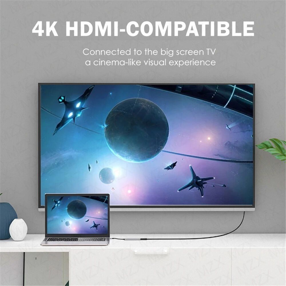 Hub Multipuerto Type-c (5en1) Pro Hdmi 4k Pd 100w + Usb 3.0 image number 6.0