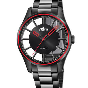 Reloj 18905/1 Lotus Negro Hombre Minimalist