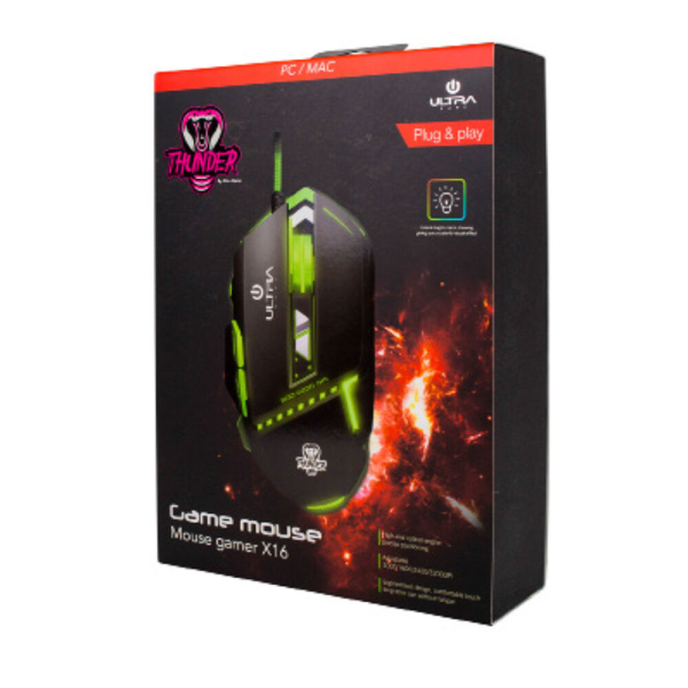 Mouse Gamer Ultra X16 Rgb 7 Botones 3200 Dpi image number 2.0