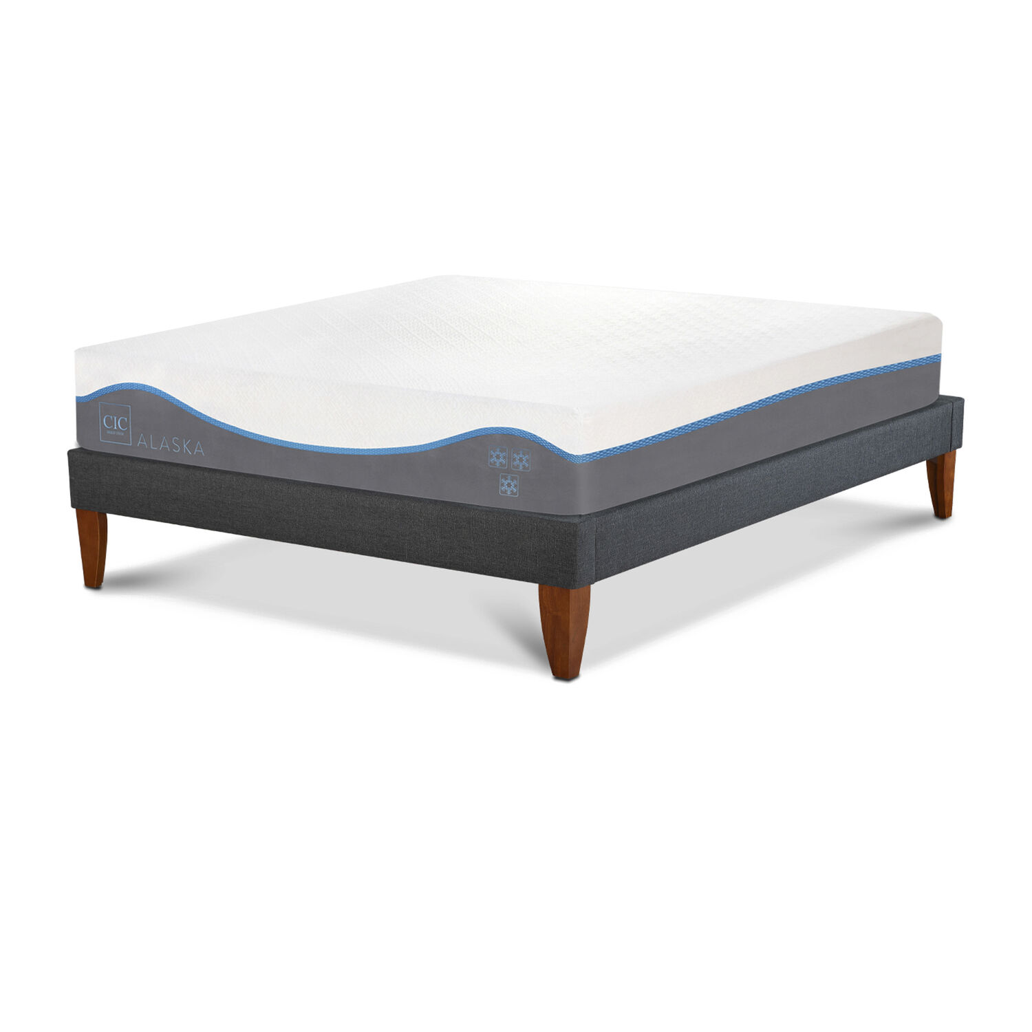 Cama Europea Cic Alaska / 1.5 Plazas / Base Dividida image number 1.0