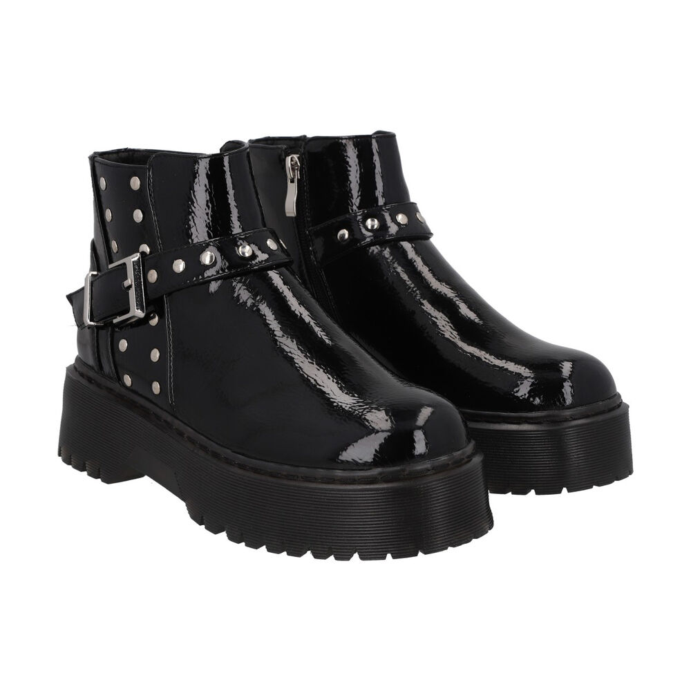 Botin Casual Mujer Negro Plataforma Rob 53 Police image number 3.0