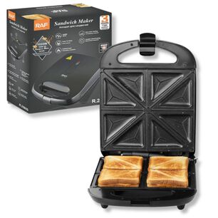 Sandwichera El&eacute;ctrica Antiadherente Tostadora 4 Sandwich 1000w De Potencia