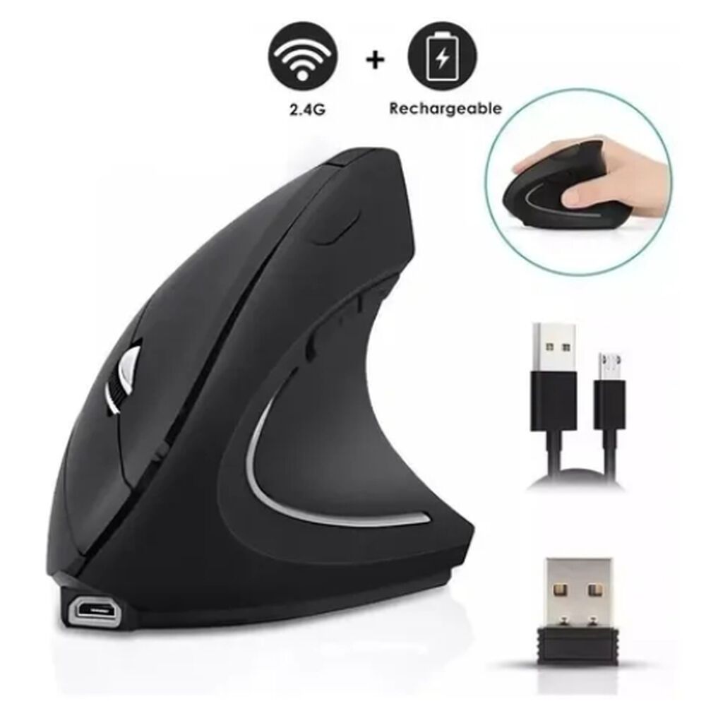 Raton Vertical Mouse Inalambrico Ergonomico Gamer 2.4g Usb image number 1.0