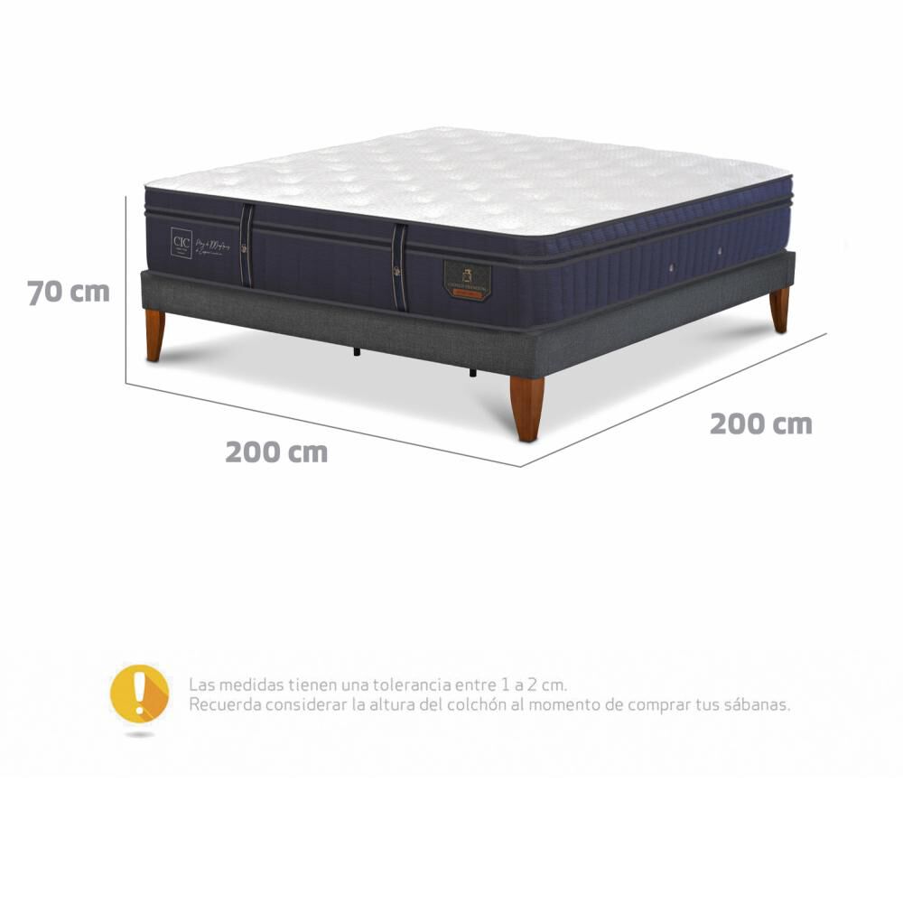Cama Europea Cic Ce Box Grand Premium / Super King / Base Normal image number 4.0