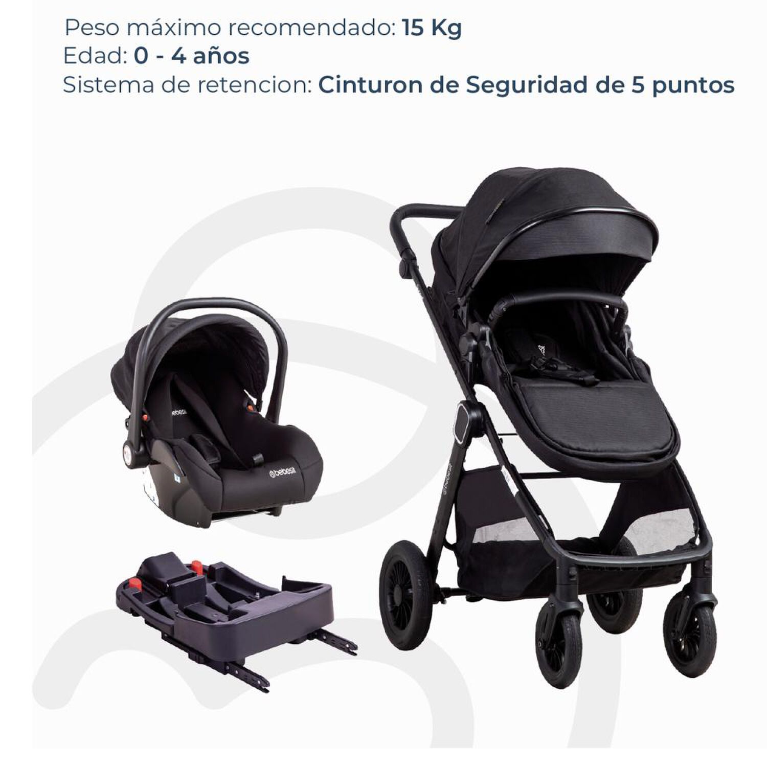 Coche Travel System Bebesit Bb22505ad16n image number 7.0