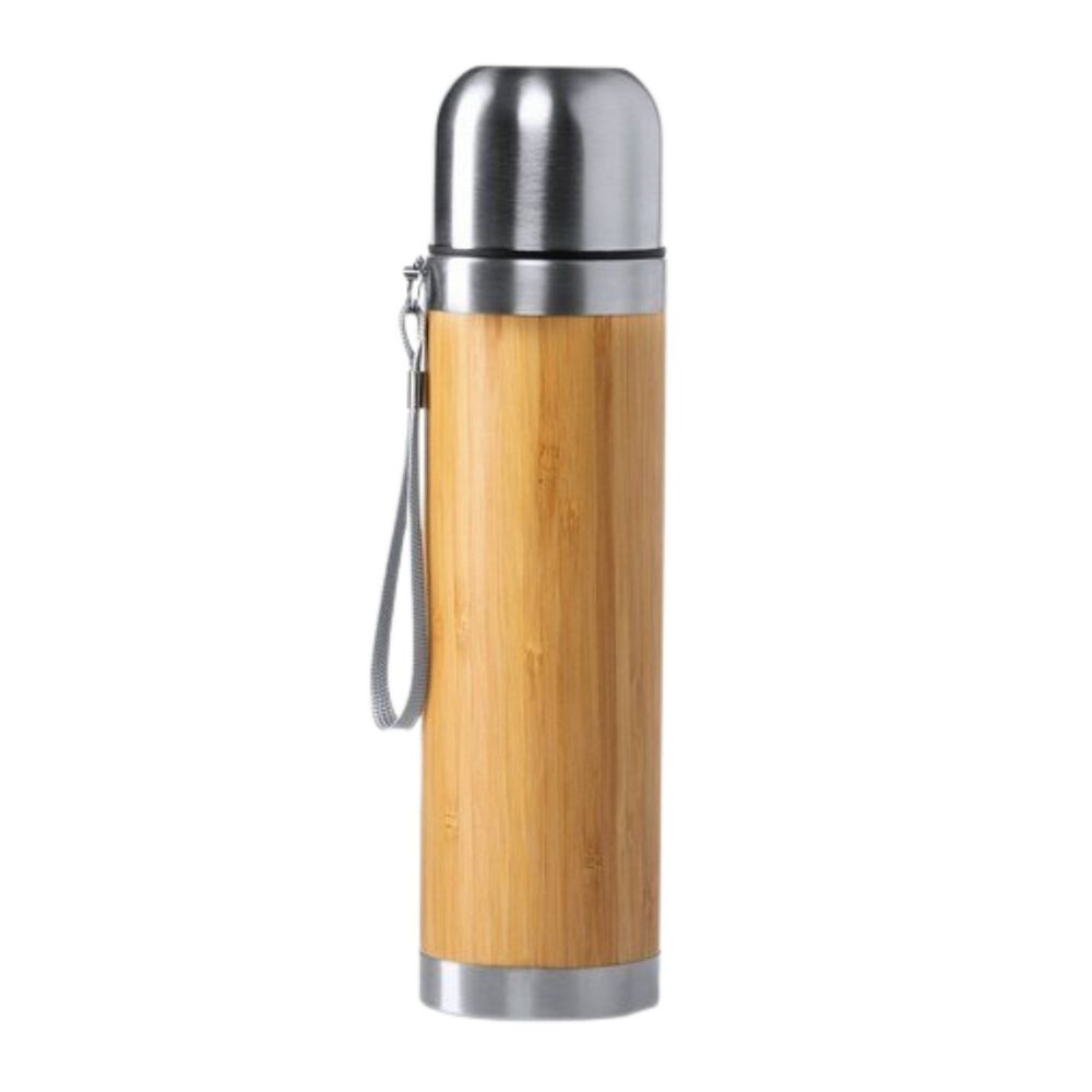 Termo Bambú Acero Inoxidable 430 Ml image number 0.0