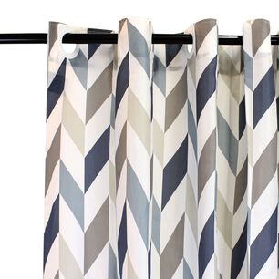 Cortina Para Ba&ntilde;o Nautica Home Poli&eacute;ster 180x180cm Dise&ntilde;o Multicolor