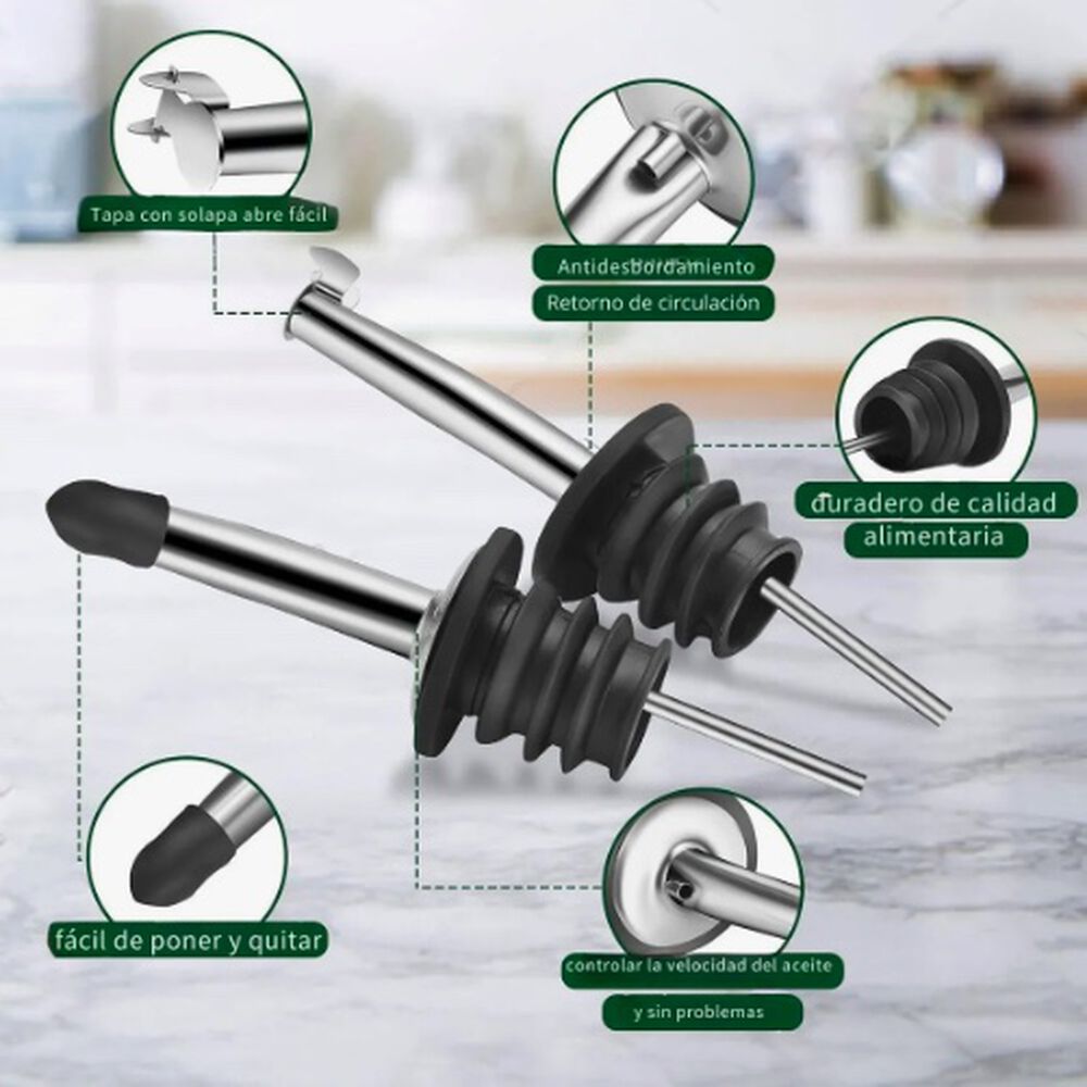 Aceite Vinagra Set Botella Dispensador image number 4.0