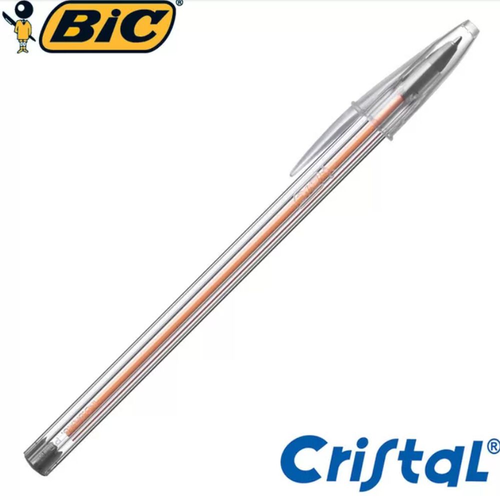 Pack 50 Bic Cristal 0.8 Punta Fina Negro image number 1.0