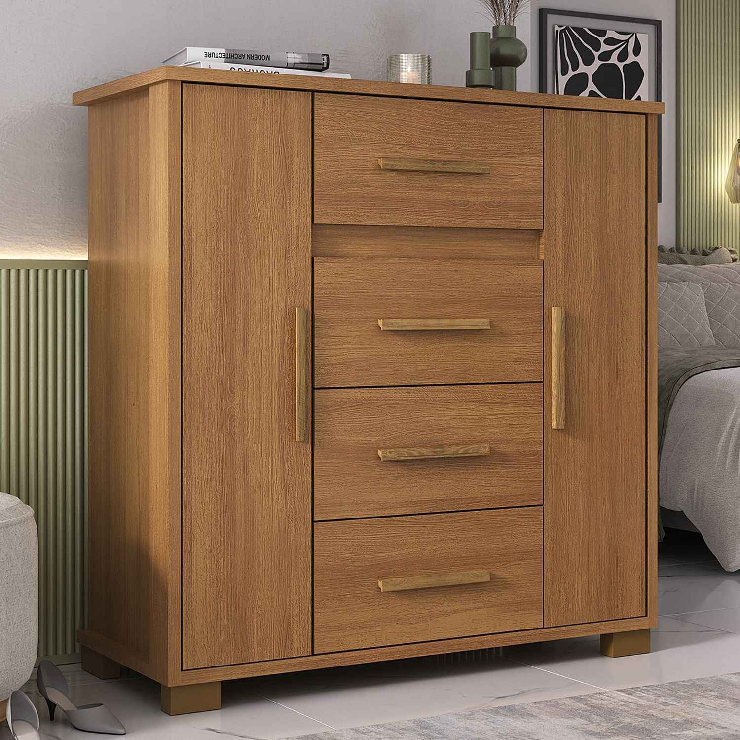 Comoda Di Poretti Design Kyra / 2 Puertas / 4 Cajones image number 4.0