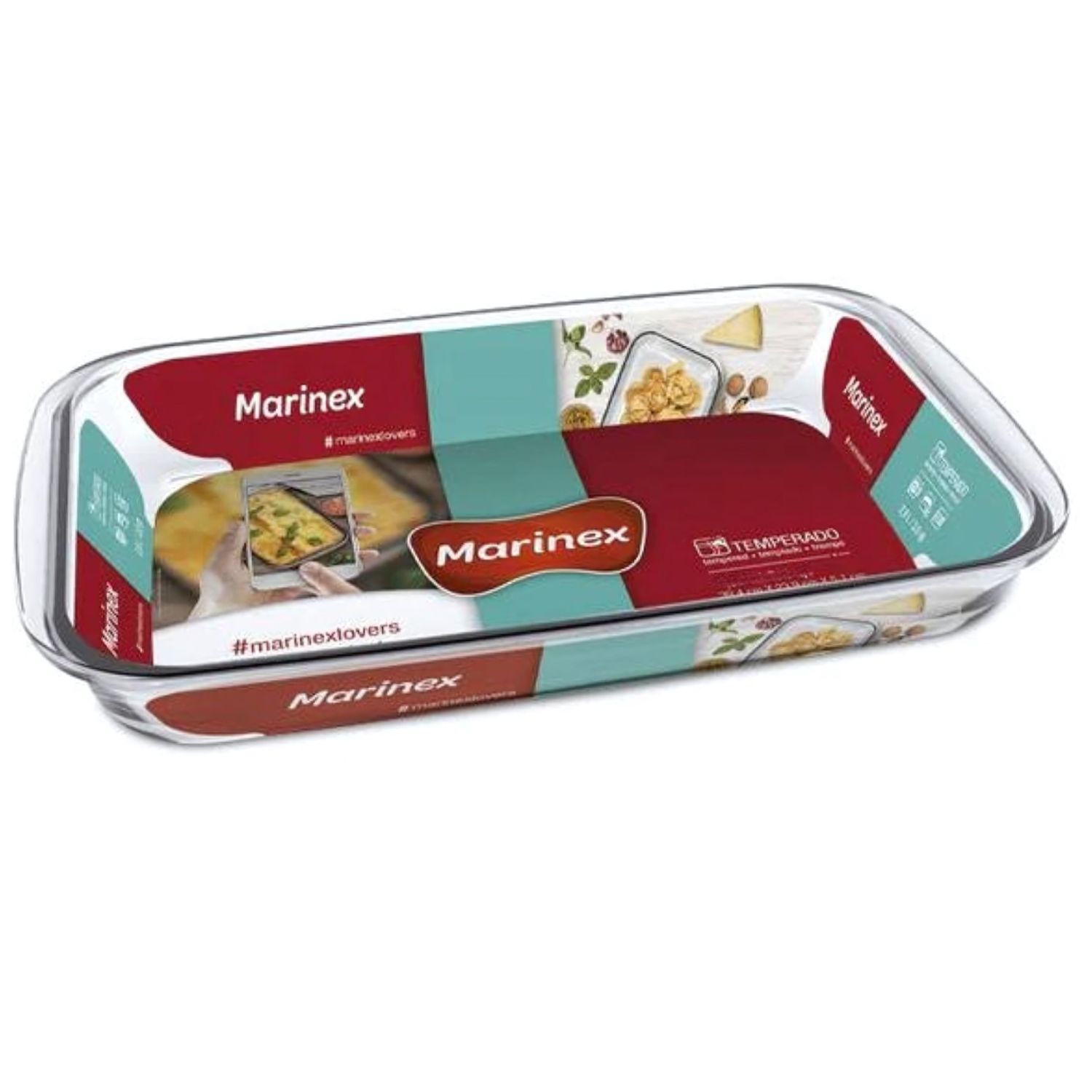 Fuente Asadera Rectangular Mediana Marinex 2200ml Para Horno image number 0.0