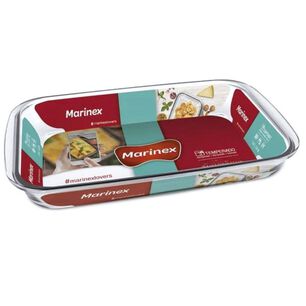 Fuente Asadera Rectangular Mediana Marinex 2200ml Para Horno