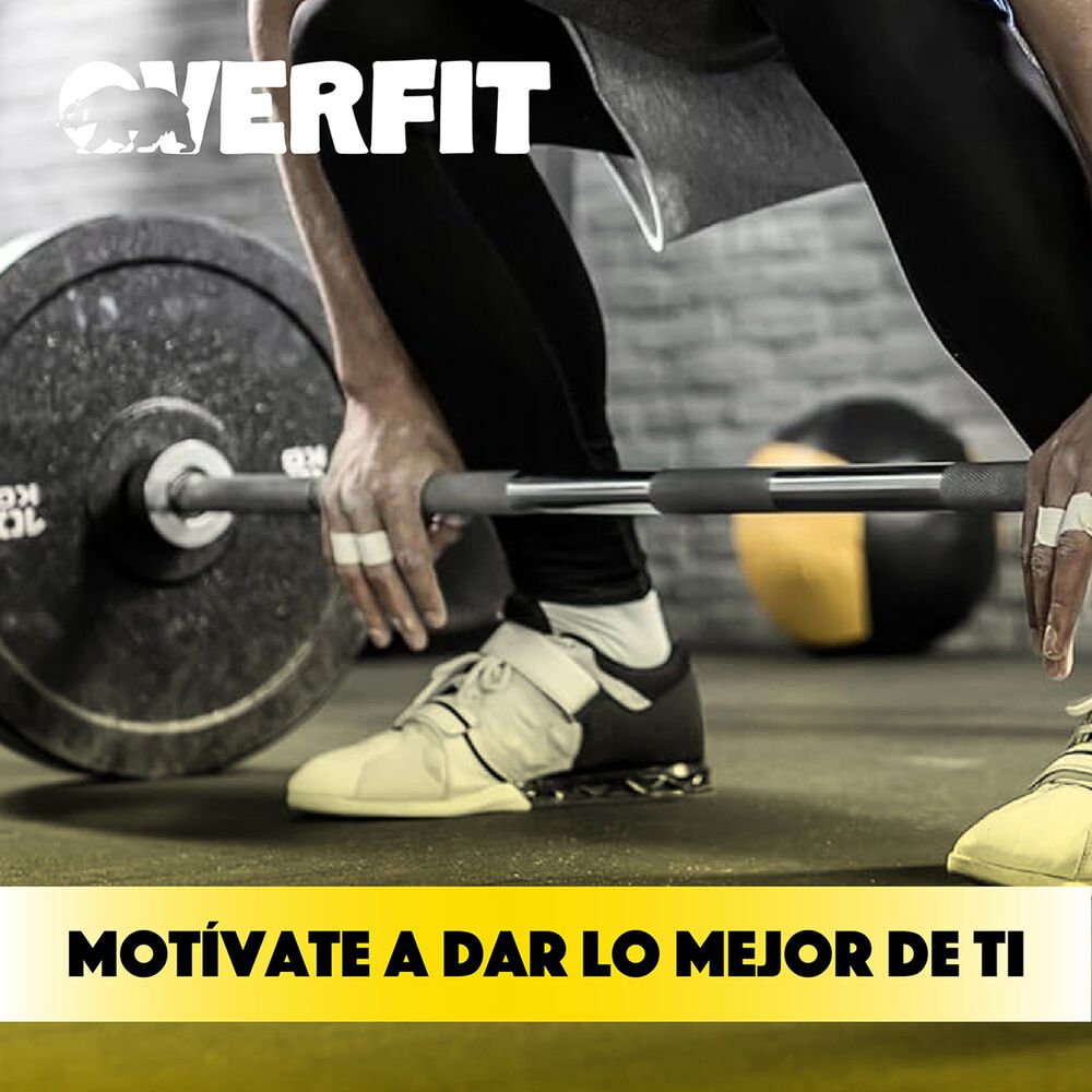 Barra Olimpica Recta Overfit 20kg 220cm Cromada Fitness image number 6.0