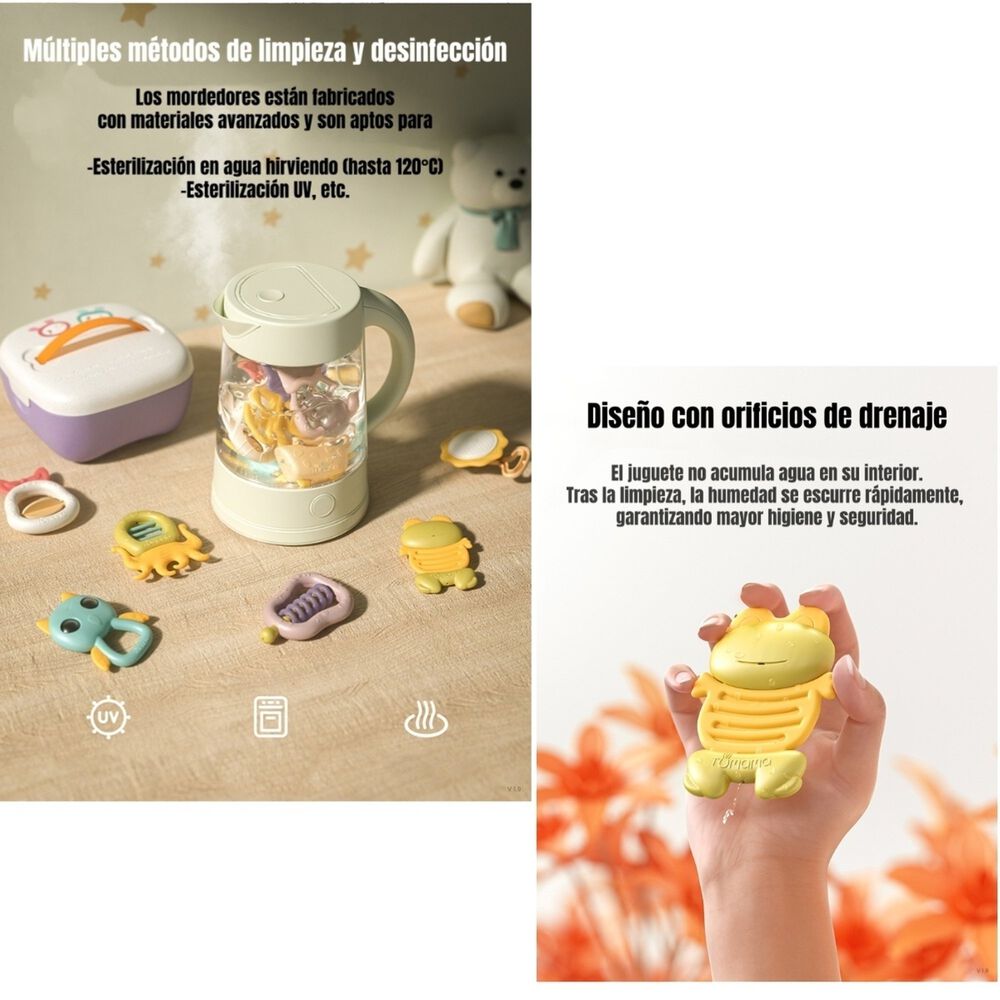 Mordedores Juguetes Sensoriales Educativos Tm146 Lubabycas image number 7.0