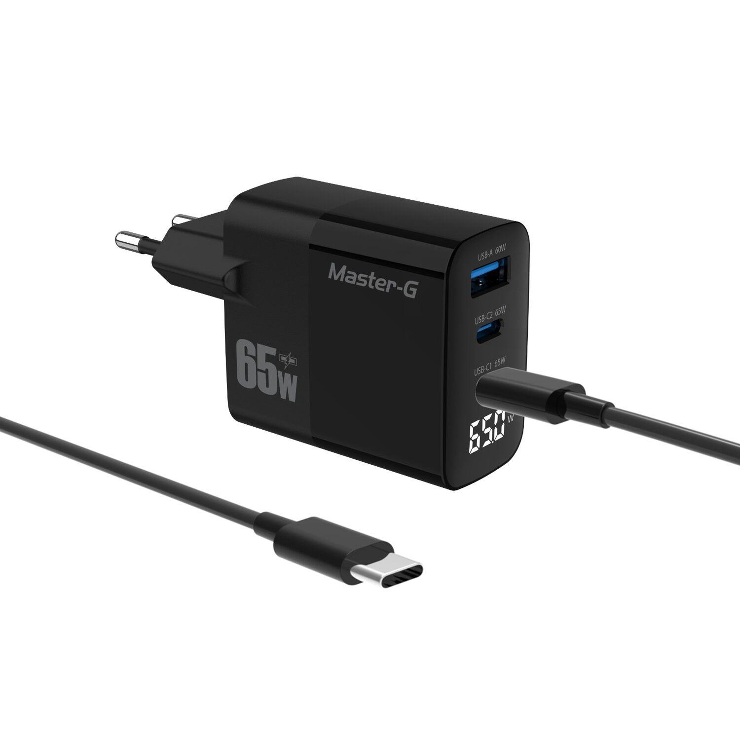 Cargador Port&aacute;til Carga R&aacute;pida 65w + Cable Usb-c Master-g image number 0.0