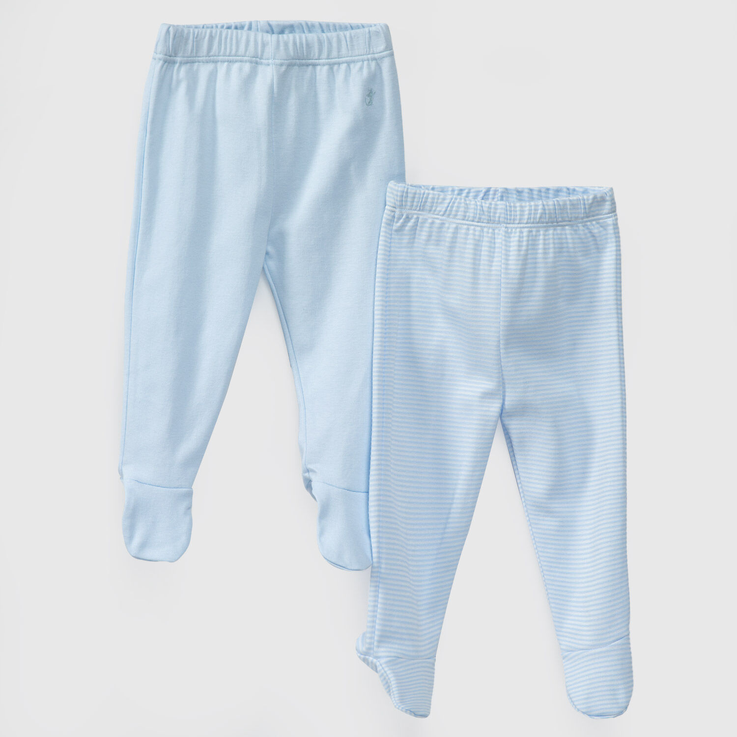 Pack Pantalones Celestes Rayas Celestes Algod&oacute;n Peruano image number 0.0