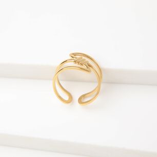 Anillo 19v69 Dorado Mujer Str268