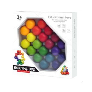 Juguete Did&aacute;ctico Educativo Bloques Esferas 3d Encajables