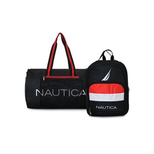 Bolso Aries + Mochila P&oacute;lux Negra Nautica