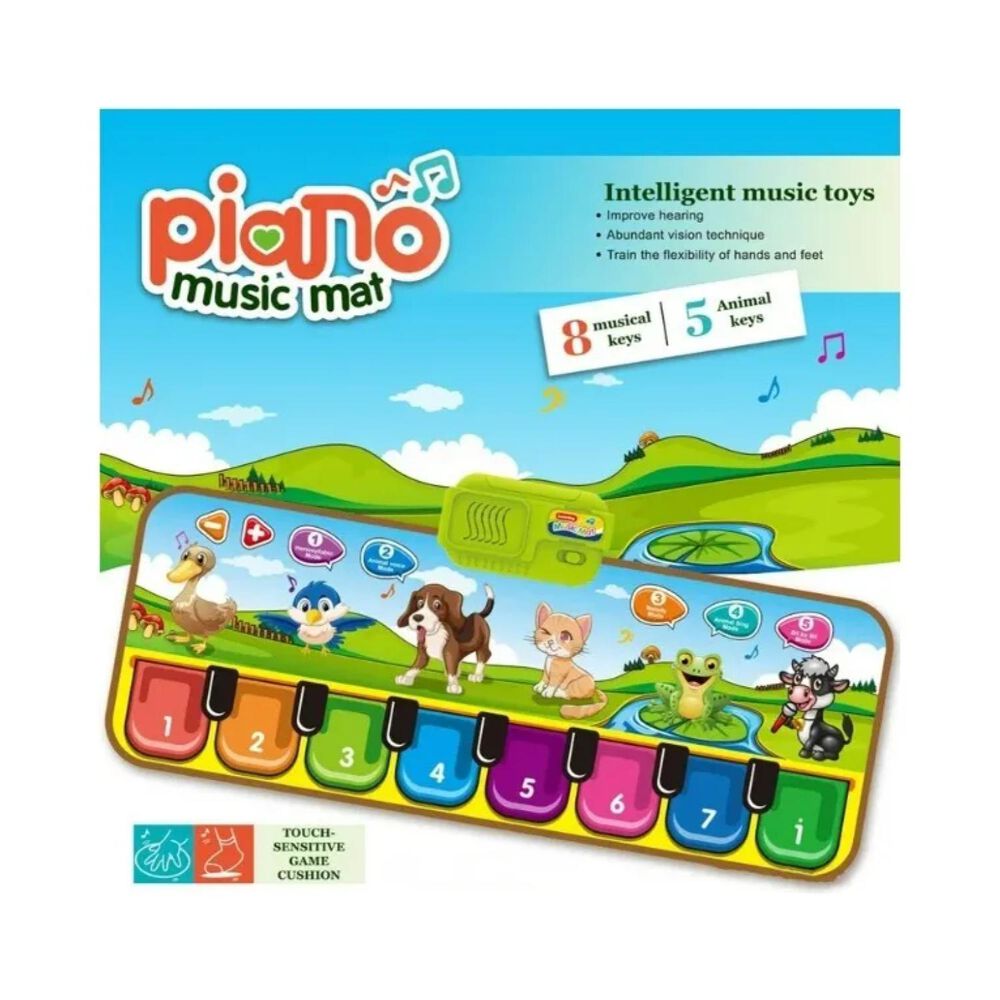 Juguete Alfombra Piano Musical Sonidos De Animales Infantil image number 3.0