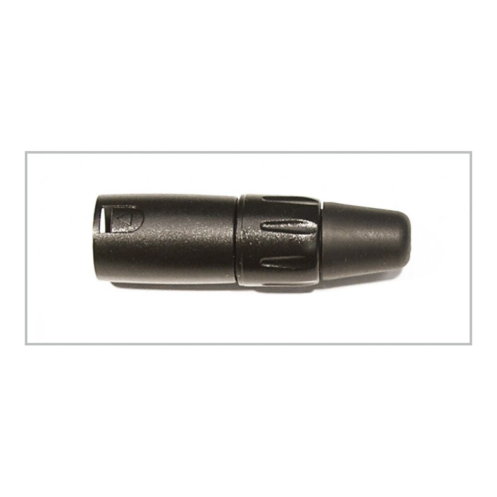 Conector Micr&oacute;fono Macho Negro X-3215 (2 Unidades) image number 0.0