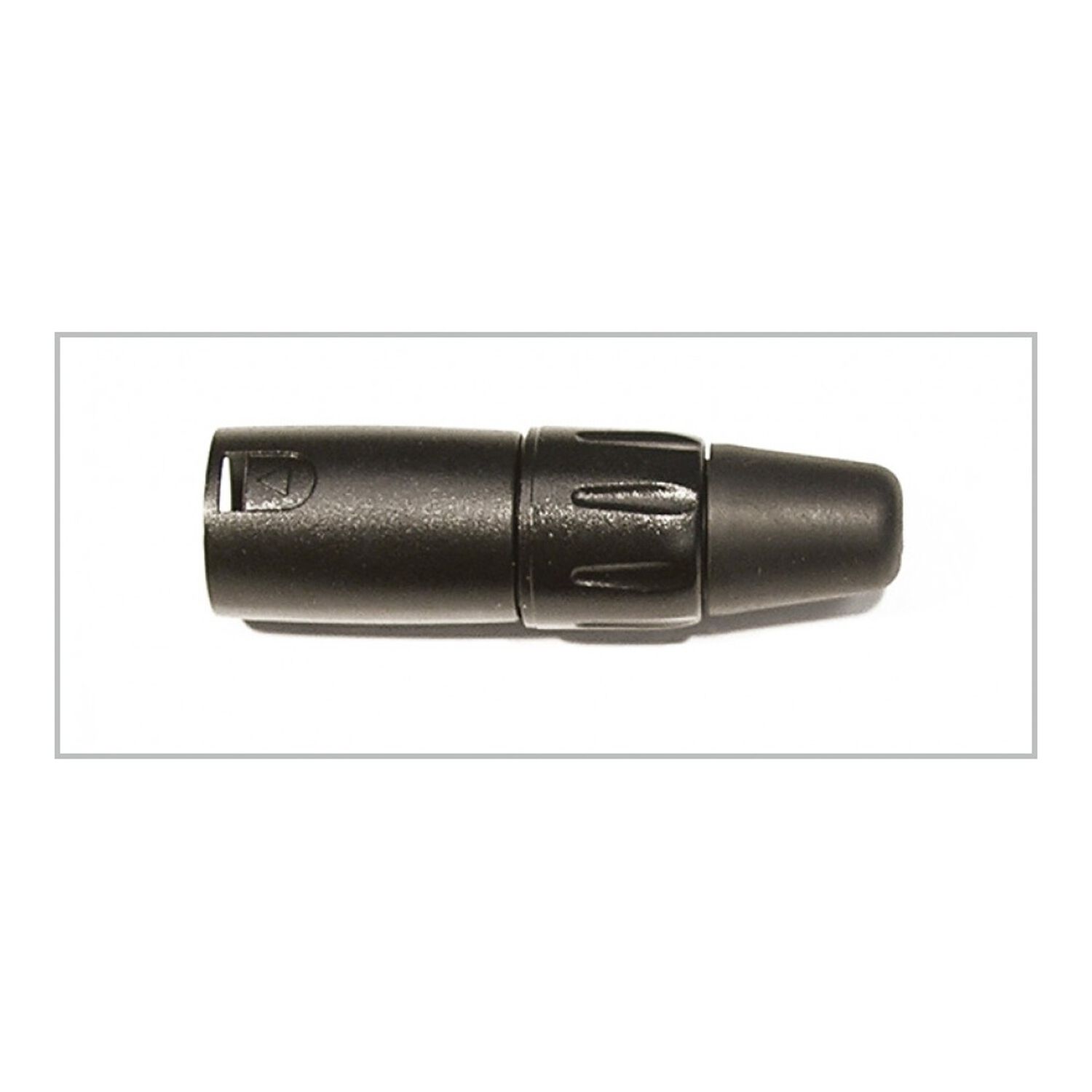 Conector Micr&oacute;fono Macho Negro X-3215 (2 Unidades) image number 0.0