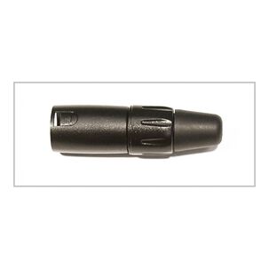 Conector Micr&oacute;fono Macho Negro X-3215 (2 Unidades)