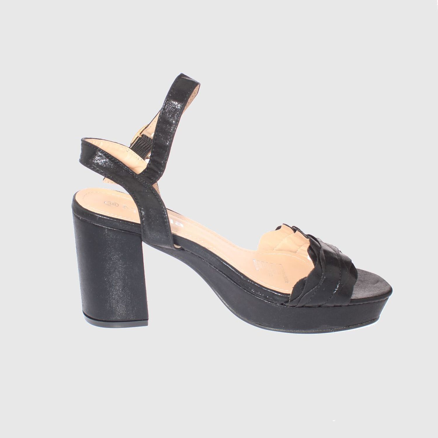 Sandalia Taco Negro Mia Mia Art. 520271black image number 3.0