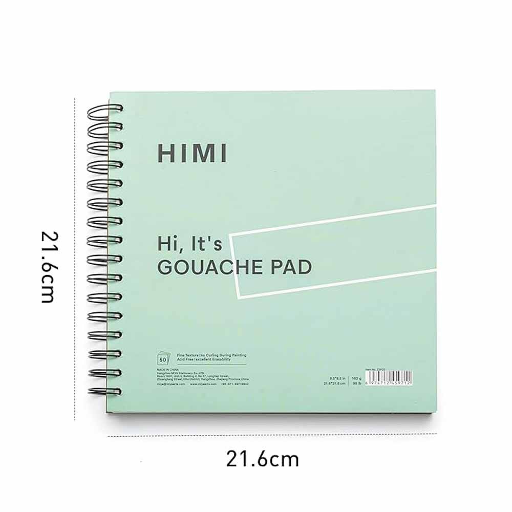 Block 21.6*21.6cm Para Gouache 160g Verde image number 1.0