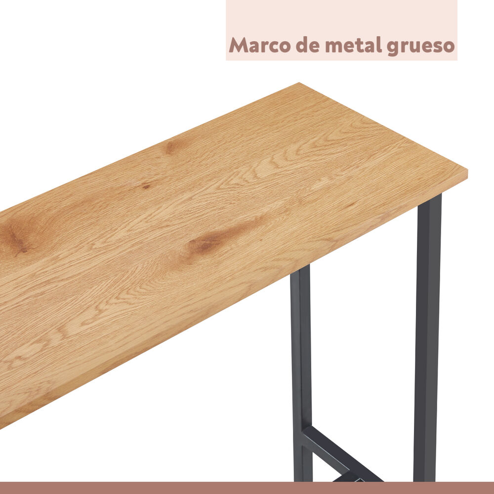 Mesa De Arrimo O Bar Alta Rustik - Madera Clara image number 6.0