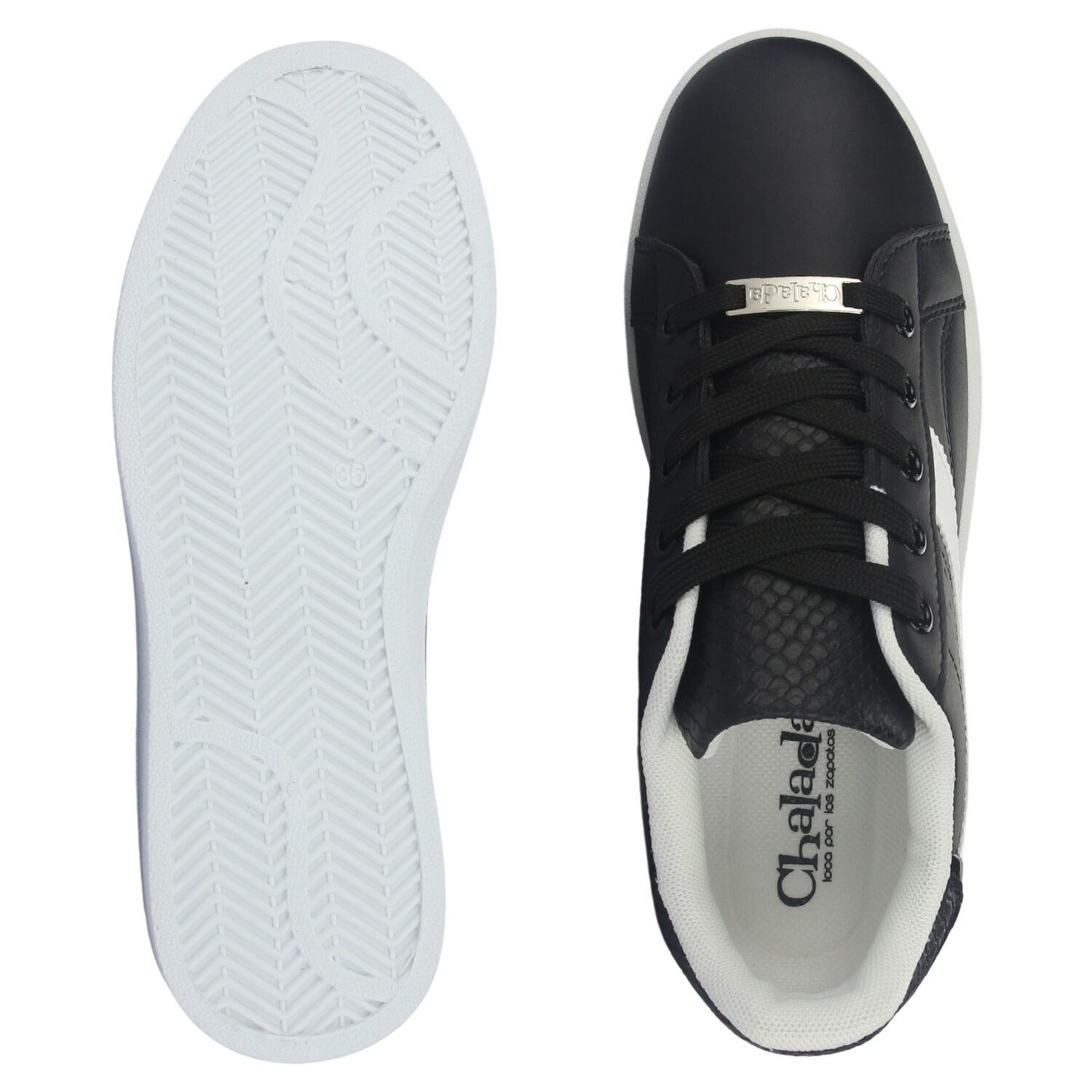 Zapatilla Mujer Urbano Negro/blanco Chalada Pita-1 image number 6.0