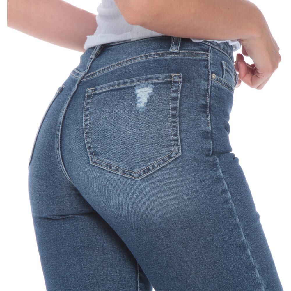 Jeans Tiro Alto Skinny Crop Mujer Wados image number 3.0