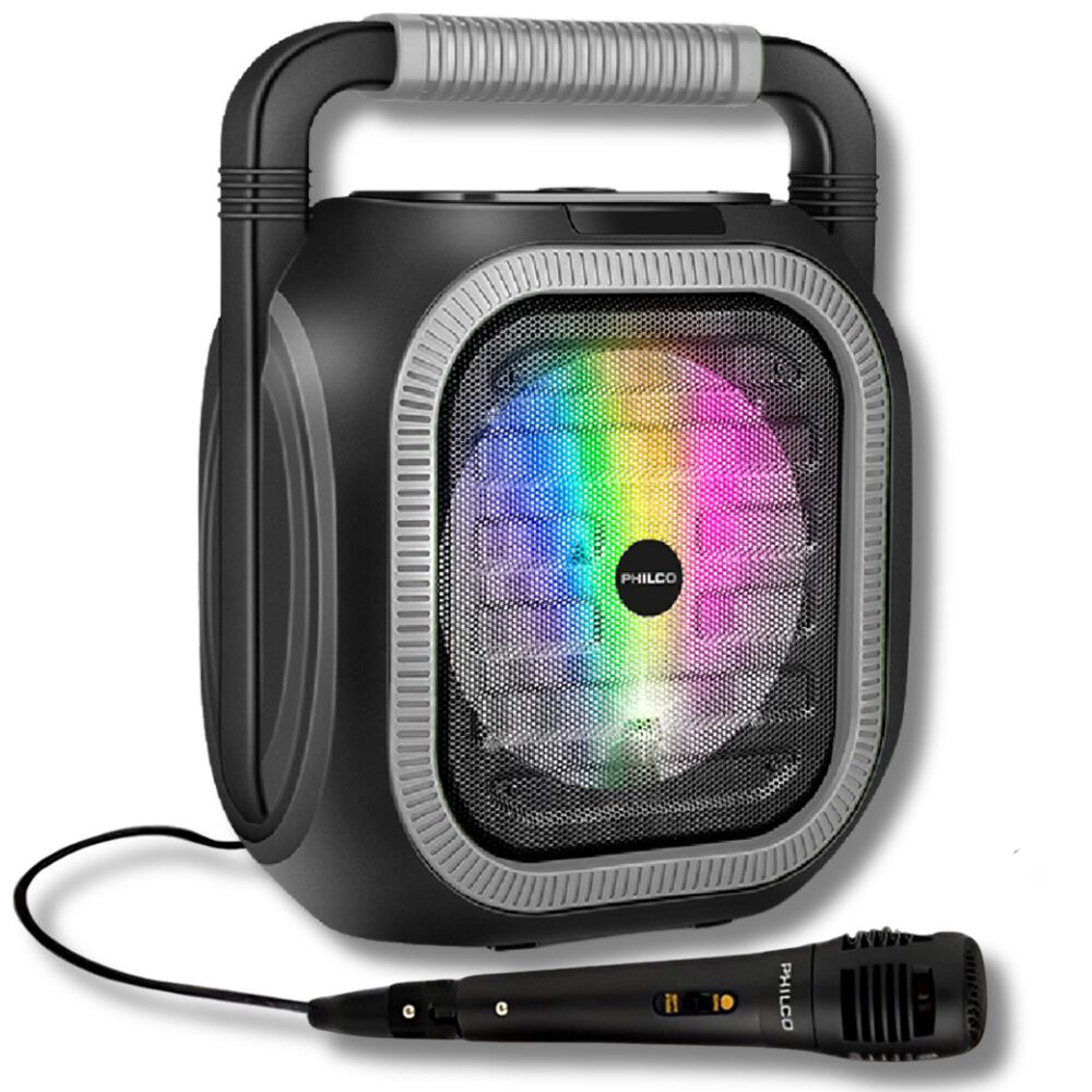  Parlante Karaoke Rgb Bluetooth + Microfono + Radio Fm 765gr image number 0.0