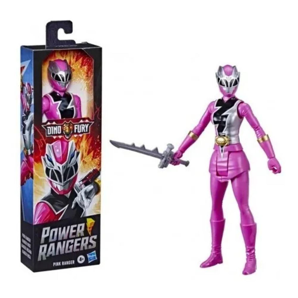 Juguete Figura De Accion Articulada Power Ranger Dyno Rosa image number 1.0
