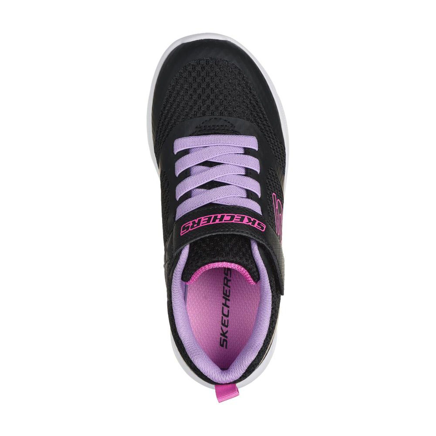 Zapatilla Infantil Ni&ntilde;a Skechers Microspec Max - Racer Gal Negro image number 4.0