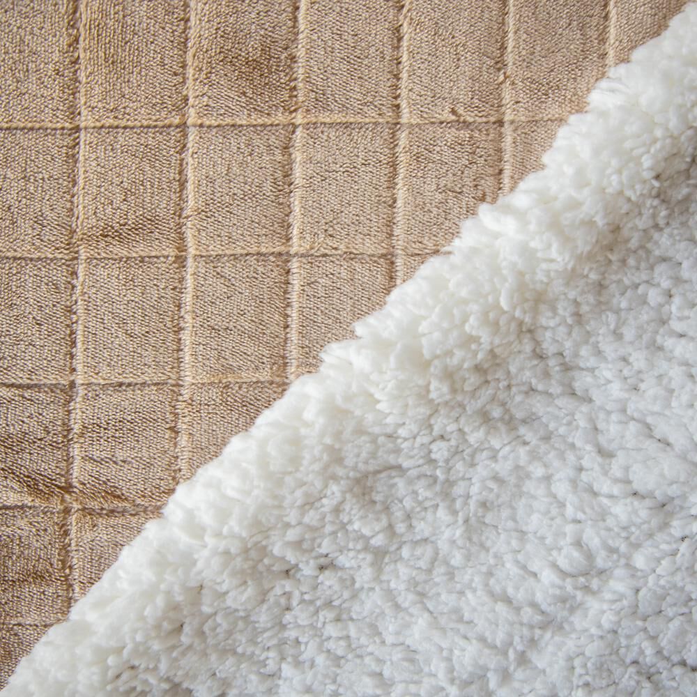 Frazada Sherpa Azhome Jacquard Flannel / 2 Plazas image number 2.0