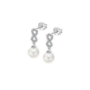 Aros Lp3479-4/1 Plateado Lotus Silver Mujer Pearls