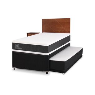 Divan Cic Ortopedic / 1.5 Plazas + Set De Maderas