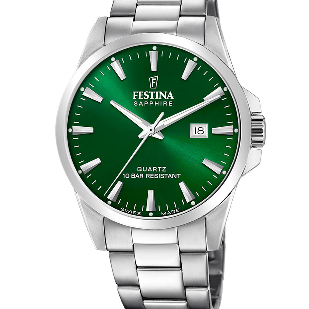 Reloj F20024/6 Festina Swiss Verde Hombre Swiss Made image number 0.0